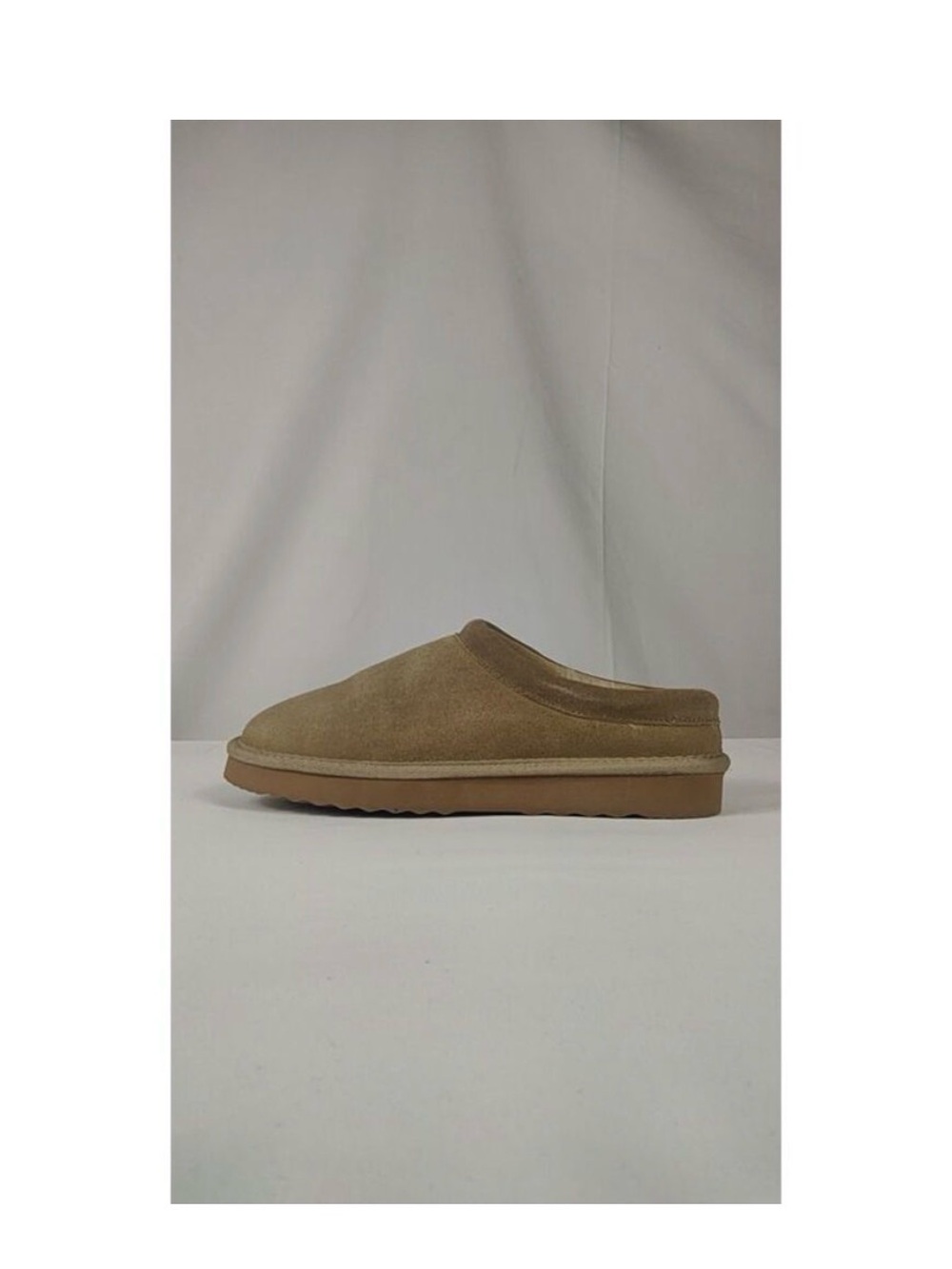 Quince Women's Suede Shearling-Lined Slip-On Mules - Light Sand - Picture 5 of 5